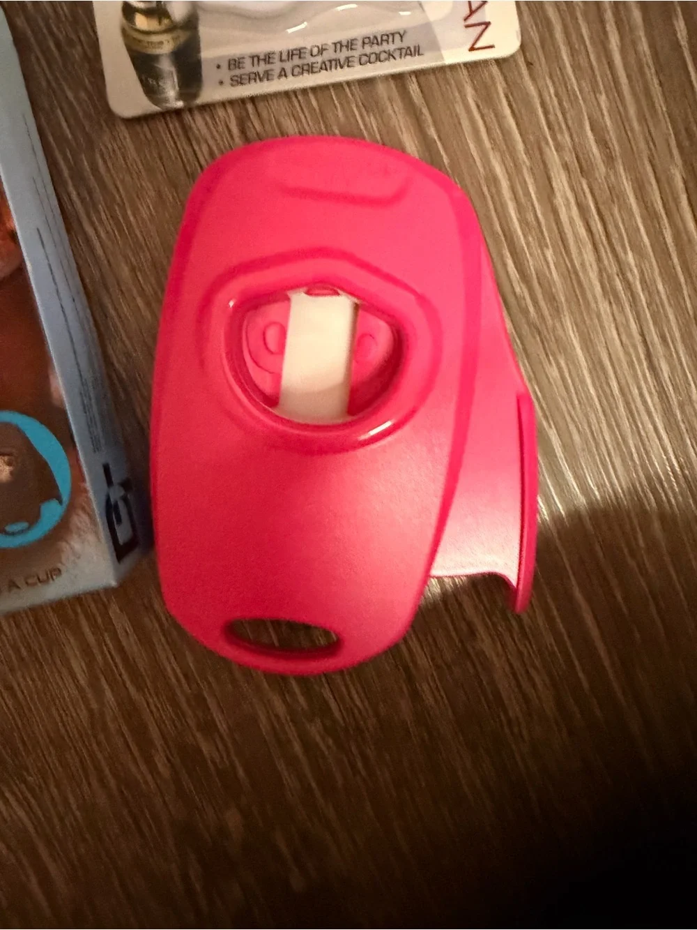 Draft top Beverage Can Opener and can clips — Hot Pink